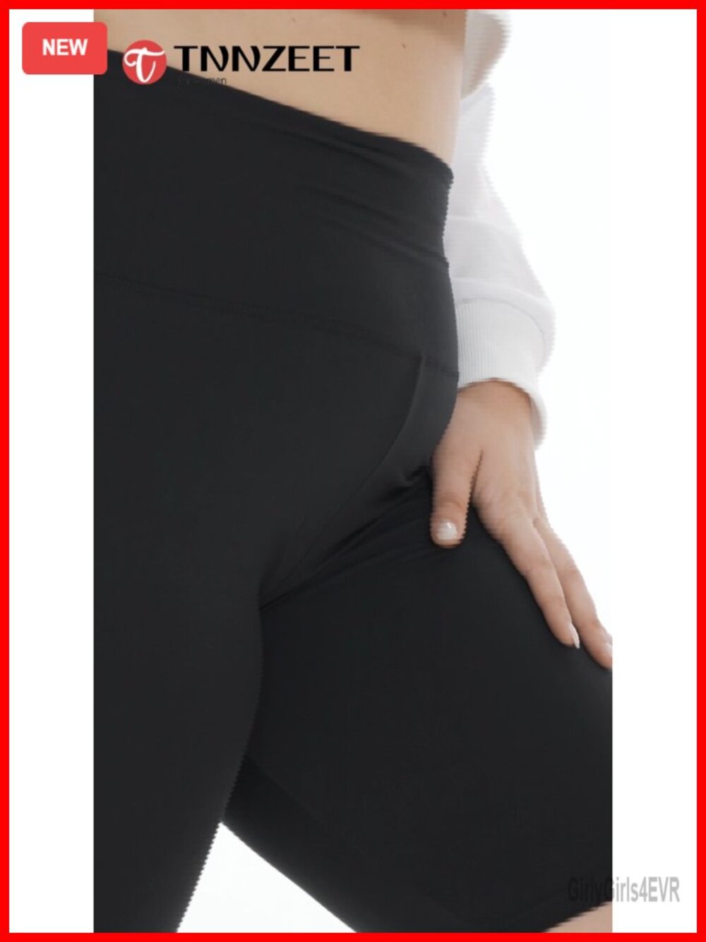 Plus Size Biker Shorts High Waisted Tummy Control Workout 2 Pack - Picture 4 of 6
